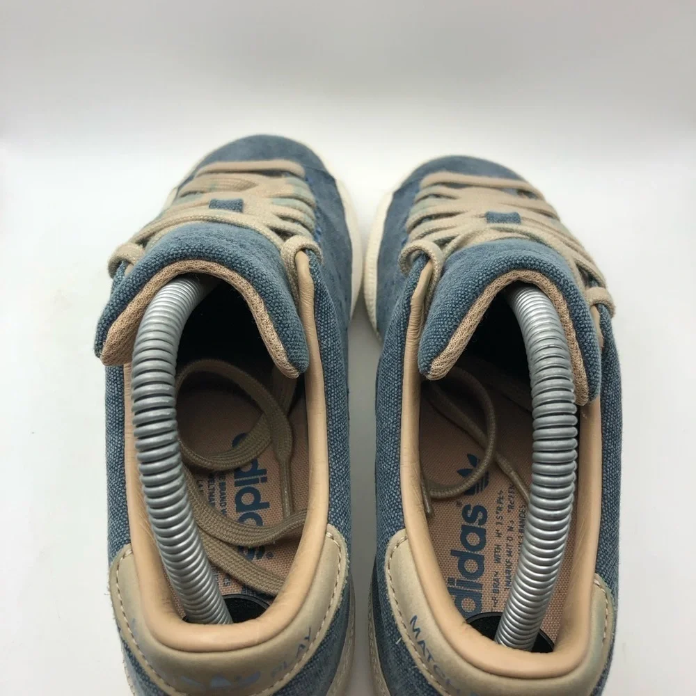 Adidas Match Play mens blue denim sneakers size 5.5